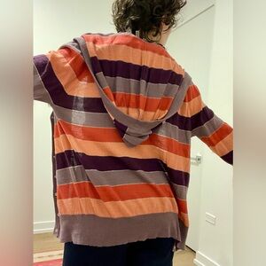 Fornarina cardigan with large hoodie. Size small